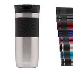 Contigo Byron Snapseal Travel Mug, Stainless Steel Thermal vacuum flask, leakproof tumbler, coffee mug with BPA free Easy-Clean Lid, 470 ml