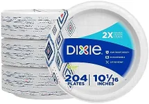 Dixie Large Paper Plates, 10 Inch, 