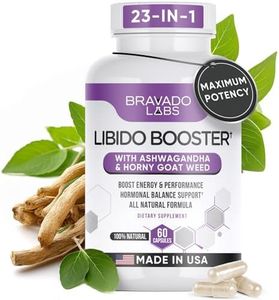 Bravado Labs Libido Enhancer Supplement - Female Libido Booster for Women - Drive, Energy, Mood, Intimacy and Performance Enhancement Pills - with Maca Root, Ashwagandha, Dong Quai - 60 ct