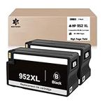 [New Chip] Compatible Replacement for HP 952 XL Ink Cartridges 952XL High Yield - HP OfficeJet 8702 7740 8715 8210 8216 7720 7730 7745 8730 8710 8727 8728 8720 8725 8719 8732M 8734 (2 Black)