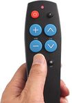 Universal Big Button Easy Simple TV Remote Control for Elderly Senior, Learning Remote Control for IR Remote Control