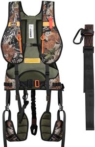 Kalkal Tree Stand Harness, Hunter Safety System Harness for Tree Stand, Lightweight Padded Hunting Safety Harness for Men