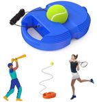 BELOXY Tennis Trainer (Pack of 1) Rebound Ball with String Tennis Trainer Set Self Tennis Practice Ball with String Cricket Trainer Rebound Ball with Rope Fill Sand or Water (1)