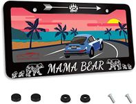 Mama Bear License Plate Frame Stain