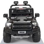 Srecap Poboco Rechargeable Battery Operated Jeep for Kids, Ride on Toy Kids Car with Light & Music | Electric Jeep Battery Car | Baby Big Car for Kids to Drive 2 to 7 Years Boys Girls (Black)