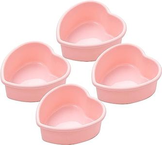 Dootafy 4 Pack Mini Heart Cake Pan, 4 Inch Silicone Heart Cake Mold Baking Pan Nonstick Heart Shaped Molds for Valentine’s Day Anniversary Birthday Cake Snack Tart Muffin Cupcake Cheesecake Baking