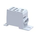 Elmex DBD 35 - Polyamide Compact Distribution block with fingersafe design for 1 incoming (35 sq.mm/125 Amps) and 7 outgoing (1 o/g of 16 sq.mm. and 6 o/g of 10 sq.mm.) application. (Pack of 10)