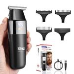 DSP Peanut Cordless Trimmer for Men, Ideal for Beard, Neck & Hair, with LED Display, Fast Charge 1.5Hrs, 60Min Use, Travel Friendly, Black