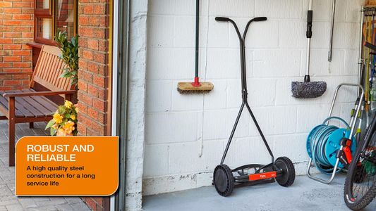 Flymo H400 Push Cylinder Lawn Mower – Manual Grass Cutter