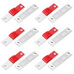 6 Pack Magnetic Door Catches, Double Magnetic Catch Ultra Thin Cupboard Door Magnets Magnetic Strip Cabinet Door Magnets for Wardrobe Closet Cupboard Furniture Door Closing