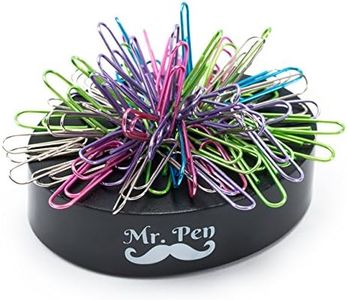 Mr Pen- Desk Toys Magnetic Desk Toy Paperweight Cool Gifts Stress Relief Toys Desk Toy with 100 Paper Clips Paper Clips Holder Desk Top Toys Desk Toys for Adults Paper Clips Assorted Colors