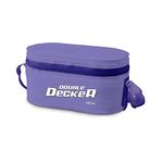 MILTON Double Decker Plastic Lunch Box with Insulated Jacket, 3 Containers (450 ml, 280 ml, 280 ml), Microwavable & Leak-Proof Tiffin for Office, School, College, Purple