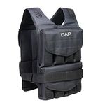 CAPHAUS 40 Lb Adjustable Weighted Vest, Strength Training Weight Vest, Quick-Release Workout Vest for Men and Women, for Workout Running, Regular length, Weight Included.