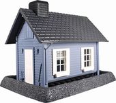 North States Village Collection Grand Style Birdfeeder-Large Blue Cottage, Gray/Blue