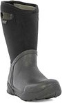 Bogs Men's Bozeman Tall Waterproof Warm Insulated Winter Work Rain and Snow Boot, Black, 7