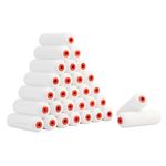 LIEKUMM Foam Paint Roller Covers, 4 Inch Foam Paint Roller, High-Density Foam Roller Refills Painting, Sponge Paint Roller, Suitable for Walls, Cabinets, Cupboards, Doors, Pack of 30