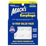 Mack's Pillow Soft Silicone Earplugs, 18 Pair - The Original Moldable Silicone Putty Ear Plugs for Sleeping, Snoring, Swimming, Travel, Concerts and Studying