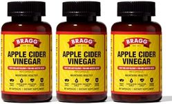 Bragg Apple Cider Vinegar Capsules with Vitamin D and Zinc - (3 Pack) 90 Capsules - Supports The Immune System