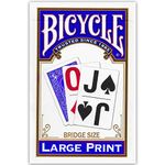 Bicycle Large Print Playing Cards (Colors May Vary)