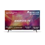 SKYLIVE 80 cm (32 inches) Bezel-Less Smart Android TV (SL32S) SL4000 (2024 Model)