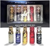 Beverly Hills Polo Club 5 Piece Mini Gift Set Exclusive for Men, EDT Eau De Toilette 5 Mini 0.5oz Bottles May Vary