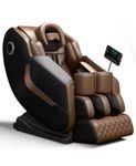 DR BWC Space Capsule Automatic Massage Chair for Home 3D Zero Gravity Full Body Heating and Foot Massage Chair with Smart Touch Screen and Thigh Airbag