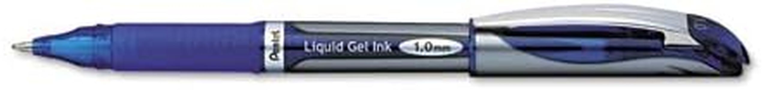 Pentel Products - Pentel - EnerGel Liquid Roller Ball Capped Gel Pen, Blue Ink, Bold - Sold As 1 Each - Smooth blend of liquid and gel inks. - Vivid ink dries quickly without smearing or blotting. - Smooth latex-free grip. - Acid-free formula will not affect pH level of paper. -