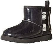 UGG Kids' Classic Clear Mini Ii Boot, Black, Size 10