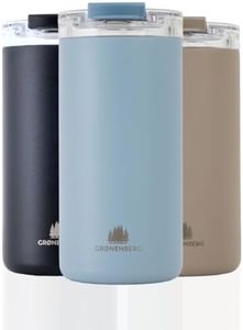 Groenenberg Mug isotherme 470ml | Thermos café 100% anti-fuite | Conserve la chaleur pendant au moins 4 h | Tasse isotherme en acier inox recyclé