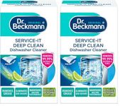 Dr. Beckmann Service-it Deep Clean Dishwasher Cleaner | Hygienically cleans and removes bad odours | Incl. wet wipe | 75 g (Pack of 2)