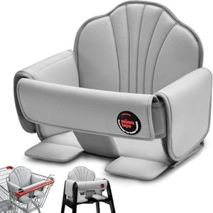 Padded Shopping Cart Cover for Baby, Grey
