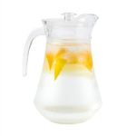 Large Glass Jug with Lid - 1.3L Pitcher Jug