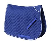 Rhinegold Twin Bound Saddle Cloth - Full - Royal Blue