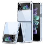 elago Compatible for Samsung Galaxy Z Flip 4 Case - Hybrid Clear Case, PC + TPU Hybrid Technology, Anti-Yellowing, Crystal Clear, Shockproof Bumper Cover, Full Body Protection