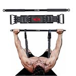 INNSTAR Adjustable Bench Press Band with Bar, Upgraded Push Up Resistance Bands, Portable Chest Builder Workout Equipment, Arm Expander for Home Workout,Gym & Travel(Black-200lbs)