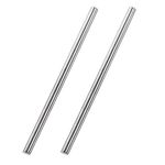 TA-VIGOR 2Pcs 8mm x 300mm Stainless Steel Round Rods, Metal Solid Round Shaft Rods Lathe Bar Stock for DIY Crafts Car Helicopter Airplane Model