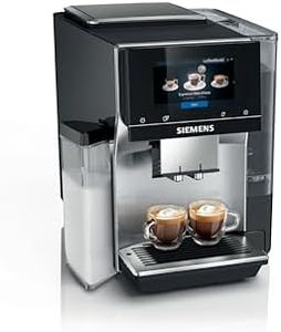 SIEMENS EQ700 Fully Automatic Bean to Cup Coffee Machine, 5" Touch Screen Display, Cold Brew/Slow Brew, Integrated Milk Container, 30+ Coffee Beverages with Home Connect, TQ717GB3