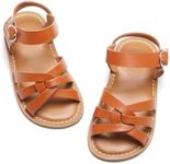 Felix & Flora Toddler Girl Brown Sa