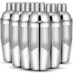 Nitial 6 Pcs 25 oz Stainless Steel Cocktail Shaker No Leaks Martini Shaker with Built In Strainer Bar Shaker Bartender Shaker Mixed Drink Shaker Margarita Mixer Tools for Mixed Drinks, Beginners