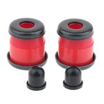 UJEAVETTE® Skateboard Rebuild Kit Bushings Washers Pivot Cups for 2 Trucks 3.25In Red