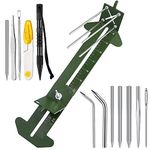Tondiamo Paracord Bracelets Kit FID Set Adjustable Length Jig Marlin Spike Stainless Steel Lacing Needle DIY Craft Maker Tool 4 Inch to 13 Weaving Knotters for Jewelry Supplies