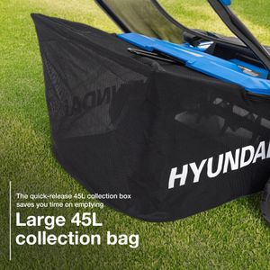 HYUNDAI 14” Electric Lawn Scarifier & Aerator – 1600W, 45L Bag, Adjustable Height