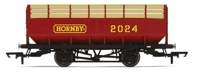 Hornby R60261 Hornby 2024 Wagon Rolling Stock - Wagons for Model Railway Sets, Red