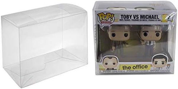 Viturio Plastic Box Protector Cases Compatible with Funko Pop! 2-Pack and VYNL Figures Clear .50mm (10 Pack)