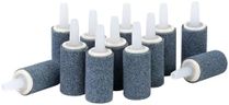 AQUANEAT Aquarium Air Stones 1 inch 12 Pack, Bubble Stone, Aerator Bubble Diffuser, Air Pump Accessories for Aquariums, Fish Tanks, and Hydroponics