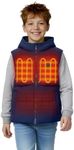 ORORO Kids' 4-Zone Heated Down Vest