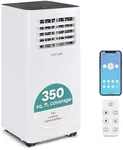 SereneLife SLPAC805W.6 Portable Air Conditioner-Compact Home A/C Cooling Unit with Built-in Dehumidifier & Fan Modes, Includes Window Mount Kit (8,000 BTU), White