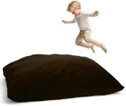 ULTIMATE SACK Bean Bag Floor Pillow, Oversize Pillow, Comfy Chair Couch Lounge Sofa Loveseat Furniture | Brown Fur
