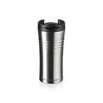 Le Creuset Travel Mug, Stainless Steel, Vacuum sealed, 8.5 cm, 18 cm tall, 0.35 L, Matte Black, 41201000000000