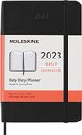 Moleskine 2023 Daily Planner, 12m, Pocket, Black, Soft Cover (3.5 X 5.5)